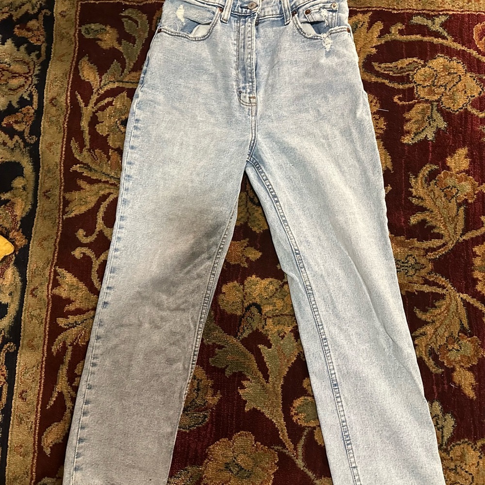 Abercrombie & Fitch Light Blue High-Waisted Jeans